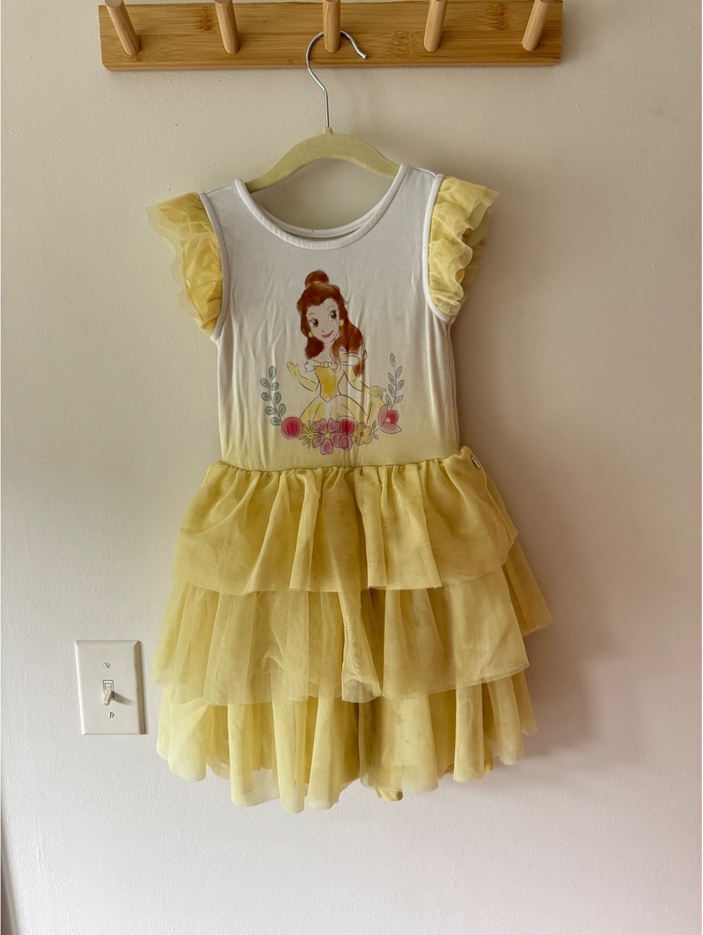 Little Sleepies Yellow Tiered Belle Tulle Dress